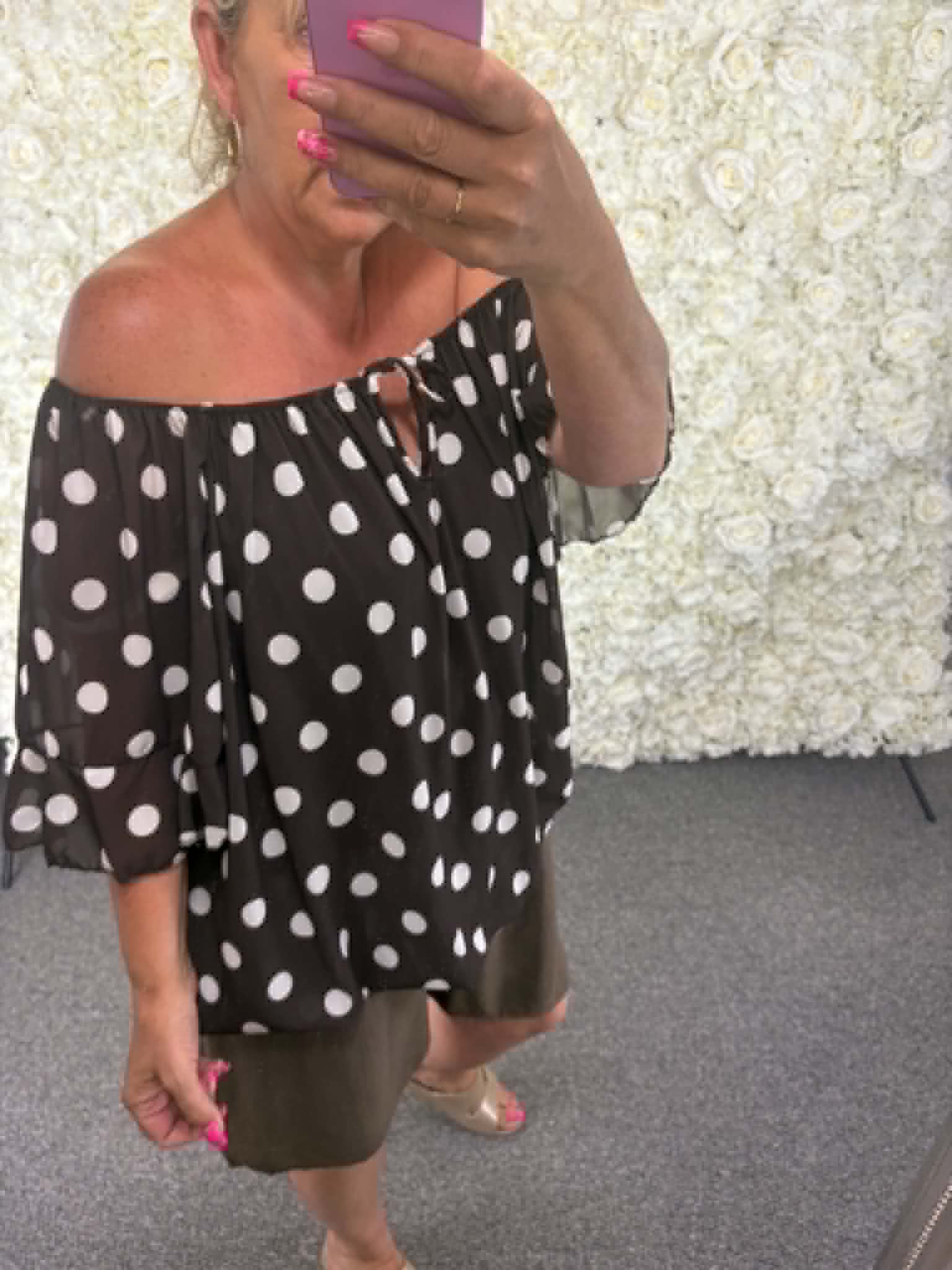 BONNIE - Polka Dot Blouse 14 to 24