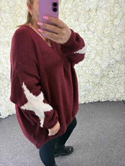 Shena - Chunky Star Jumper 16 to 24/26