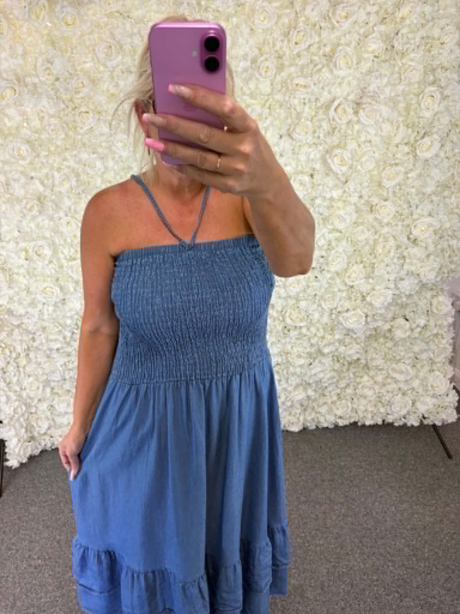 ATHENA - Strapless Denim Dress 12 to 18