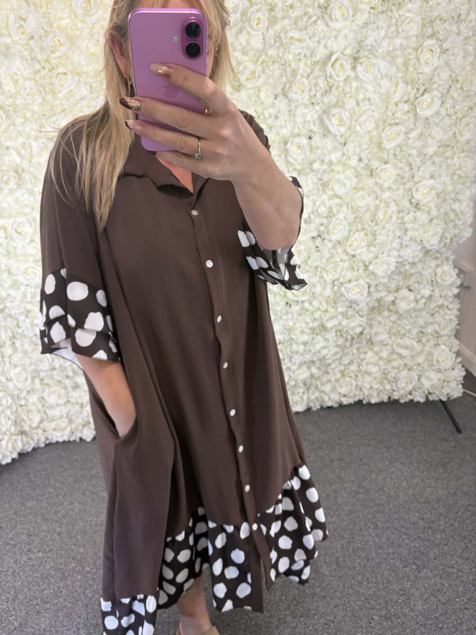 ARIA - Polka Dot Maxi Dress 16 to 24/26