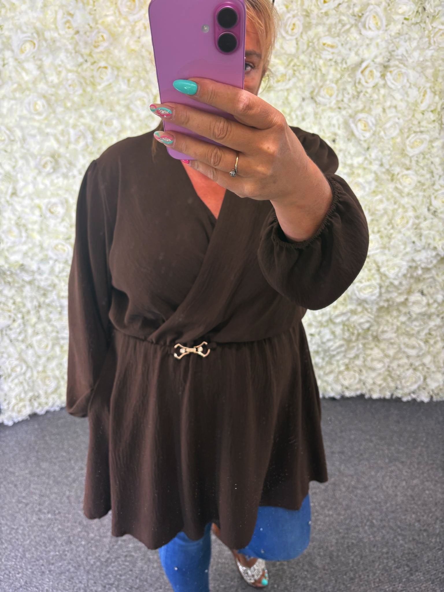 TRULA - Peplum Blouse 16 to 24