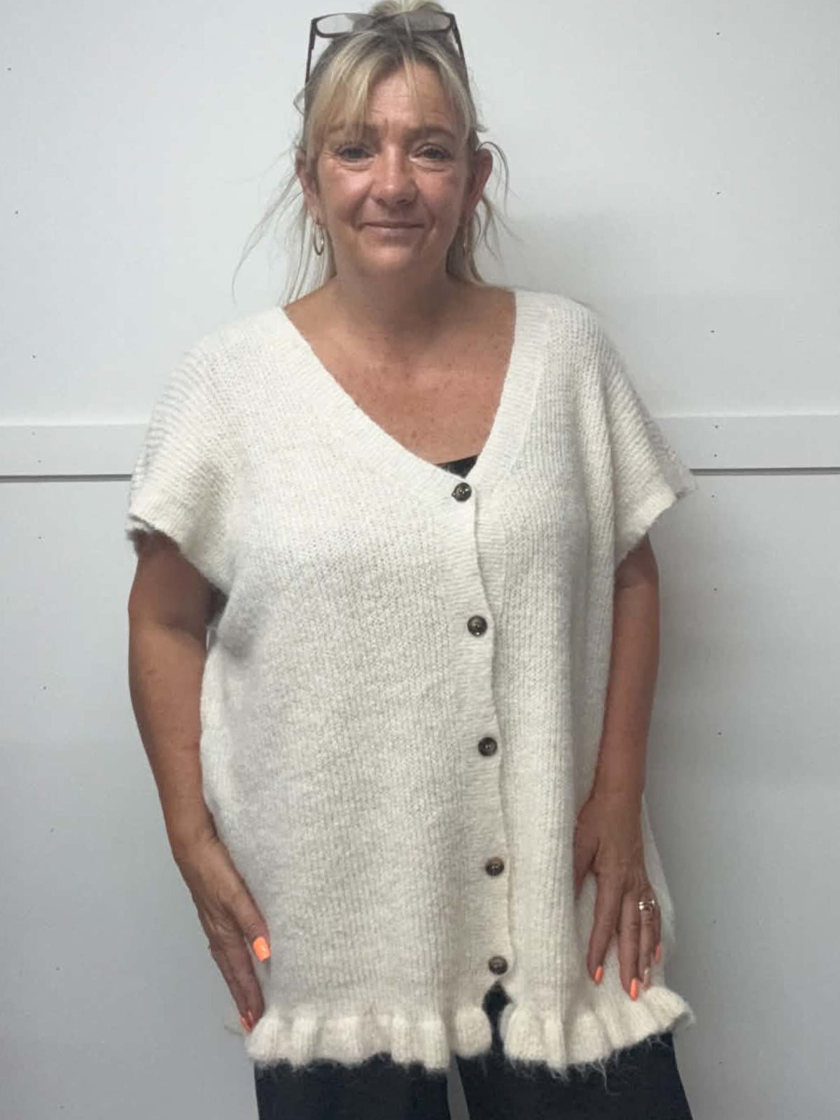 SASCHA - Frill Cardigan 16 to 24/26