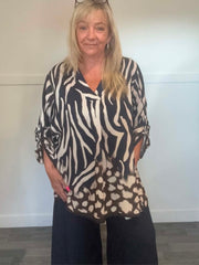 GRACEY - Patterned Blouse 14 to 24