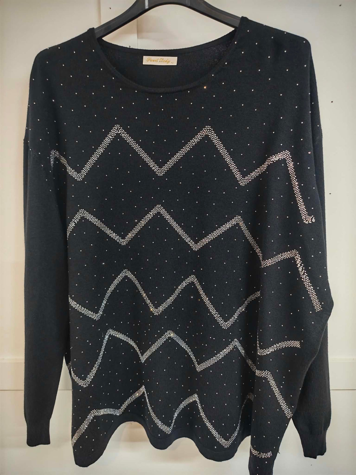 DELIA - Zig Zag Bling Jumper 14 to 24 - Jane's Boutique