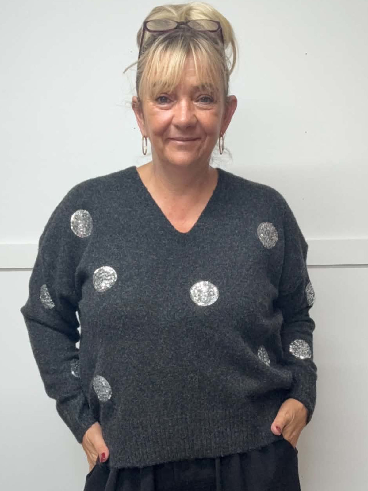 NAOMI - Sequin Circle Jumper 12 to 24