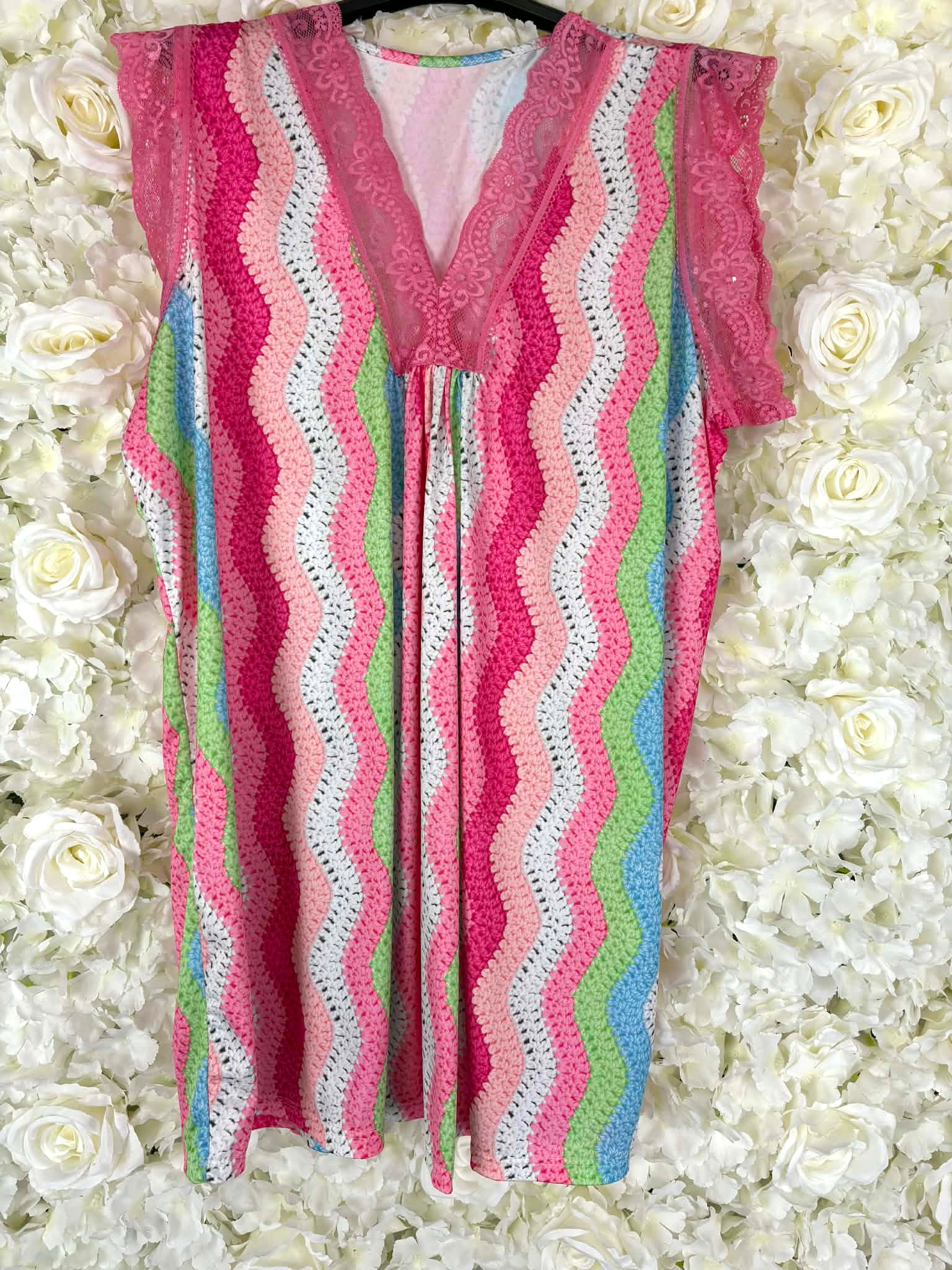 ALLEGRA - Patterned Lace Top 14 to 24