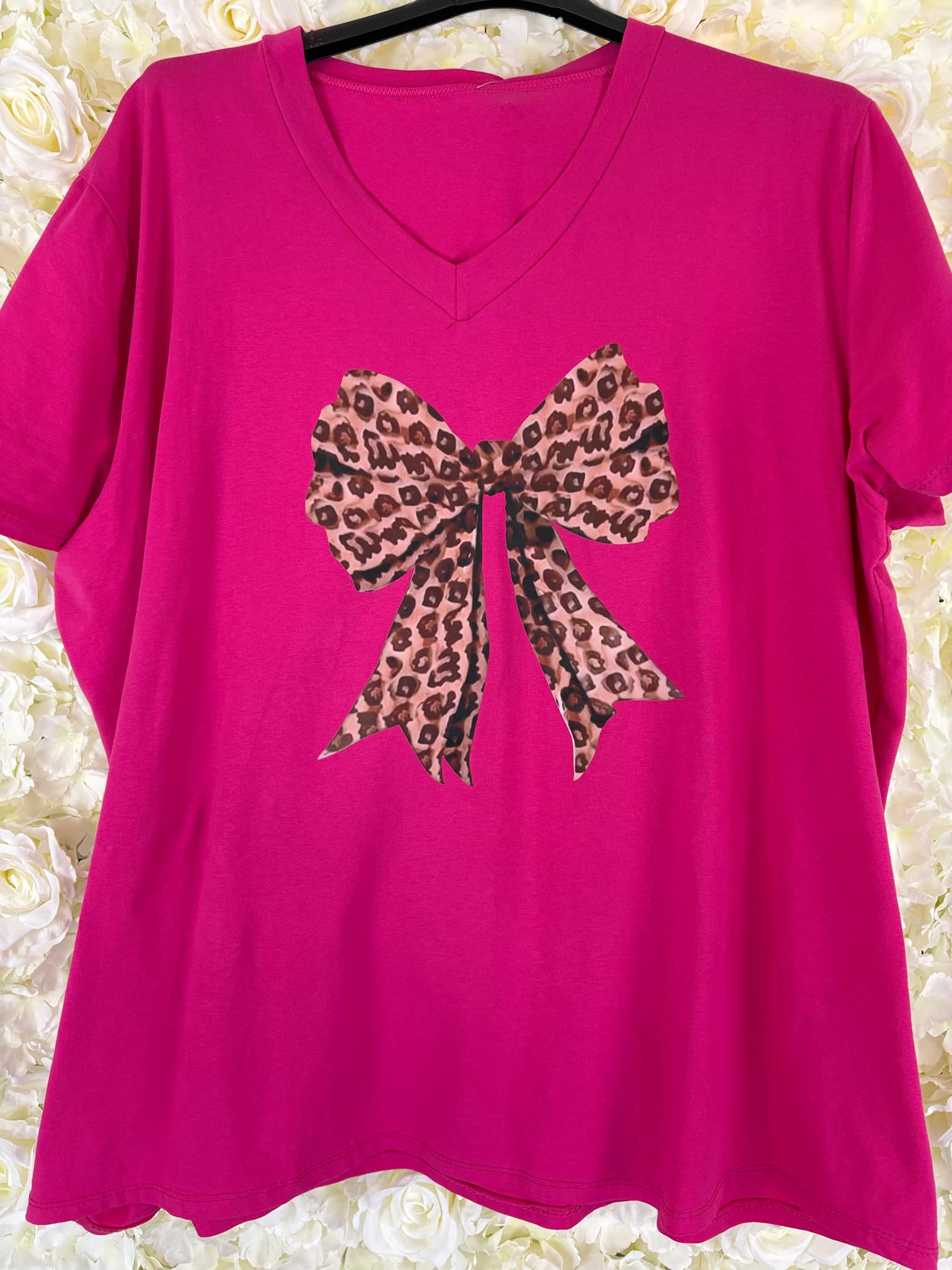 MIKKI - Leopard Bow T-Shirt 14 to 24