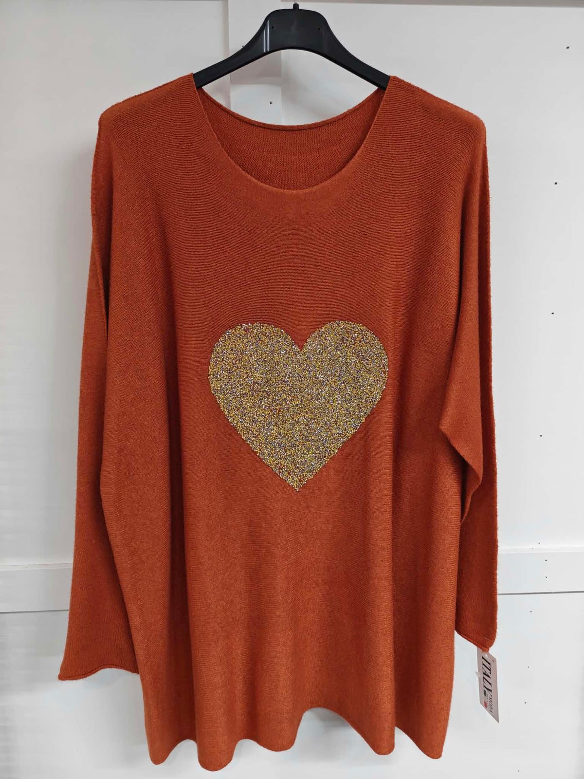 PENELOPE - Glitter Heart Jumper 14 to 24