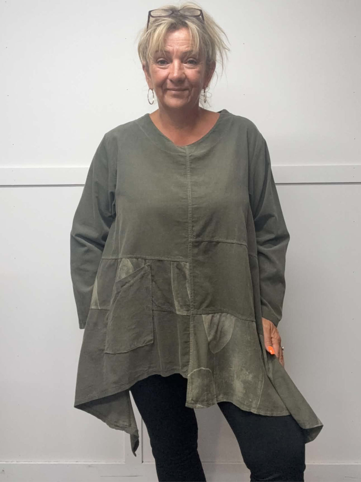 GAYNA - Cord Pocket Top 14 to 24