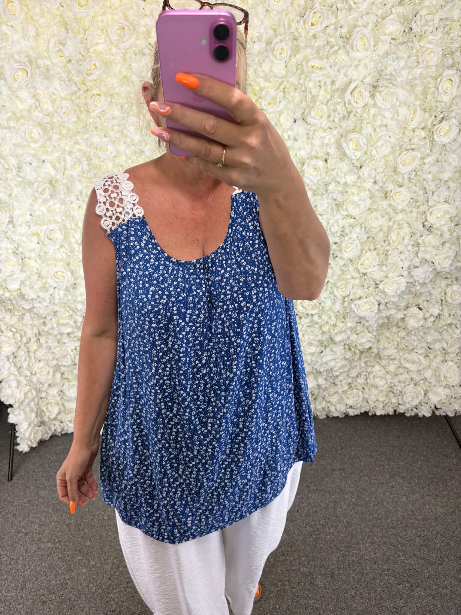 ANTONIA - Ditzy Print Vest 14/16 to 24/26