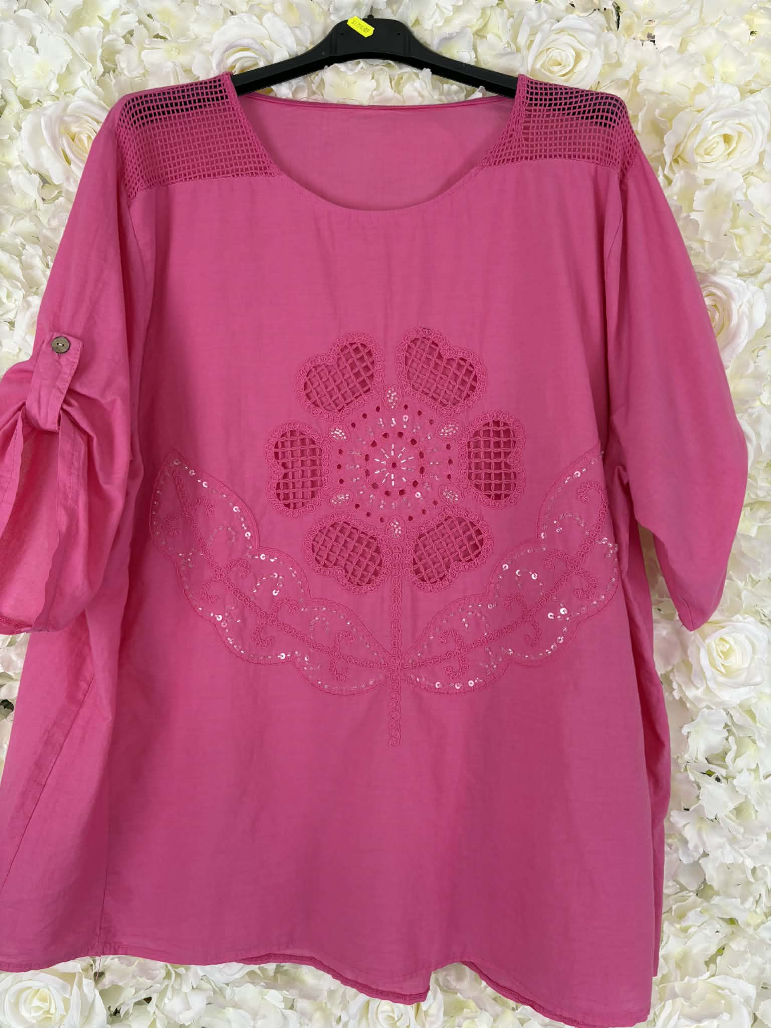 JUDE - Sparkle Crochet Embroidered Blouse 12 to 22