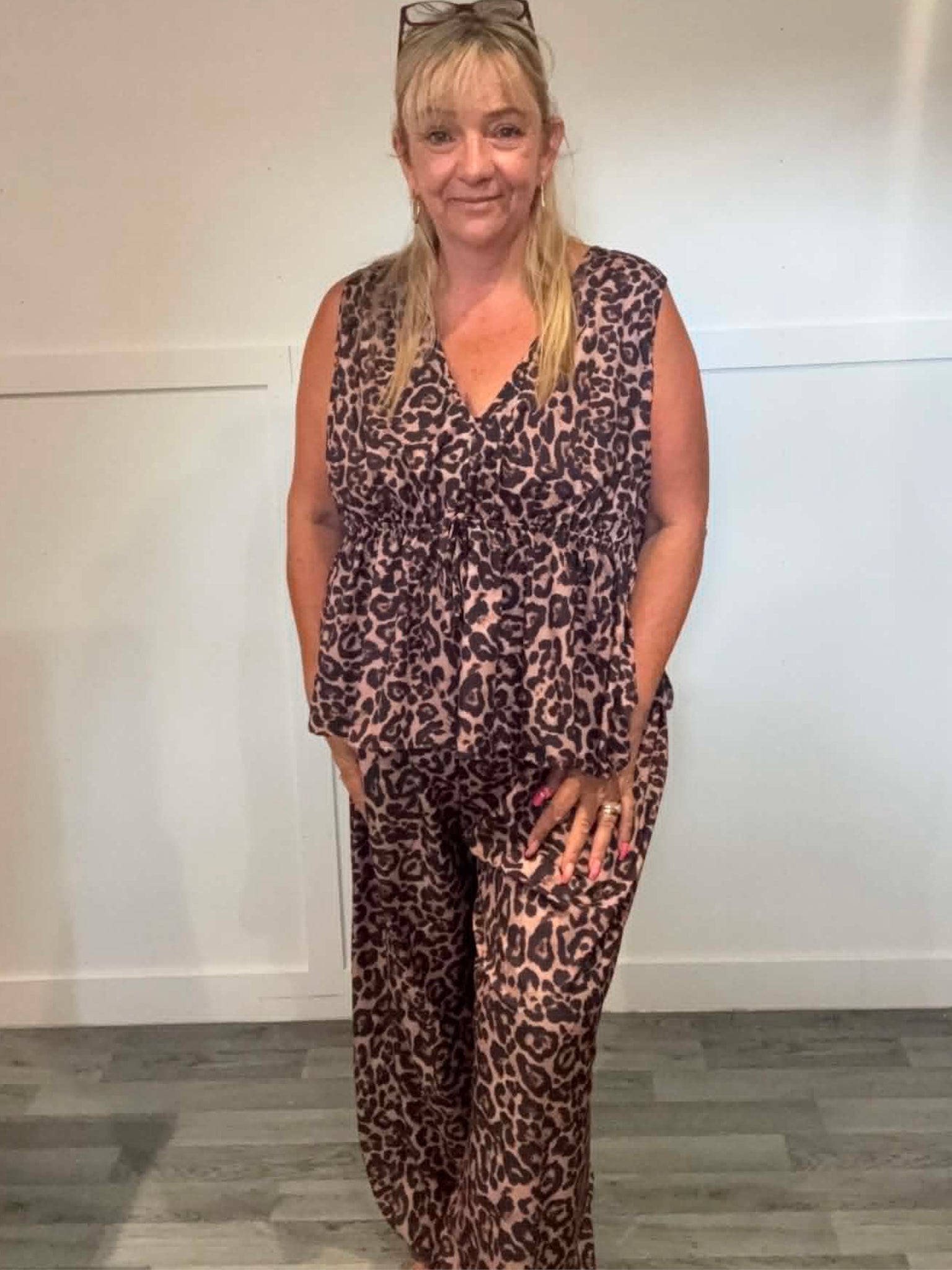 BERNIE - Leopard Print Trouser Suit 16/18 to 24