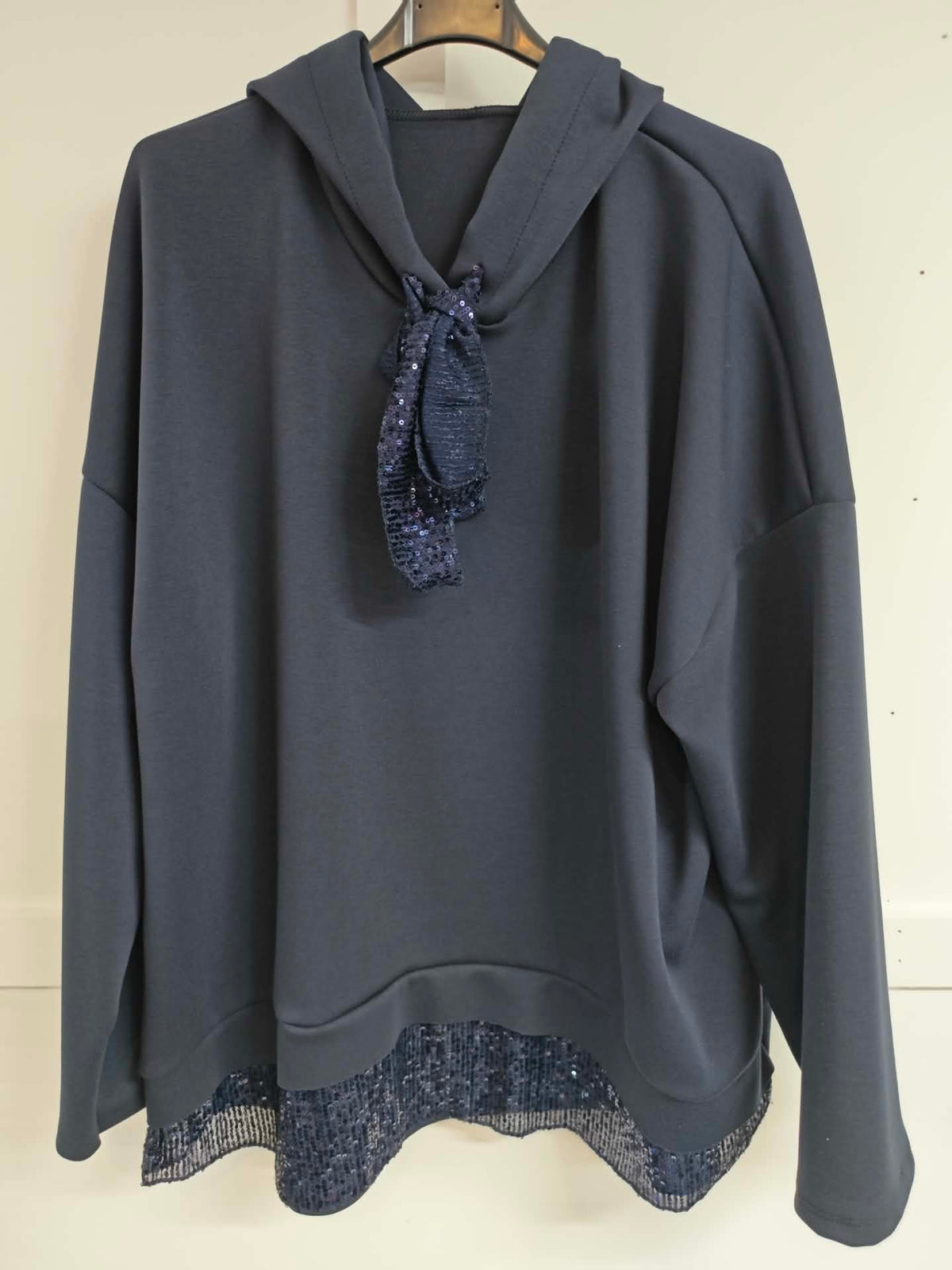 ABIGAIL - Sequin Bling Hoodie 14 to 24