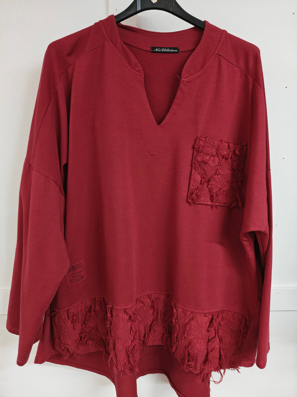 FLORIE - Raw Edge Sweatshirt 14 to 24