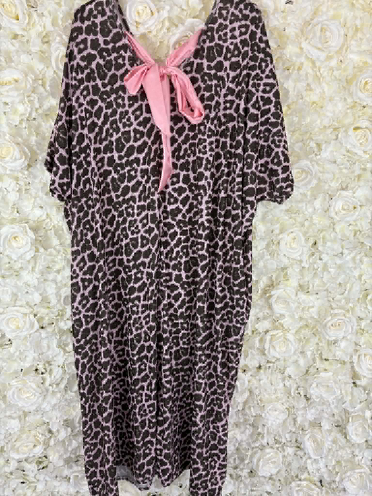 Narina - Leopard Print Bow Back Dress 16 to 26