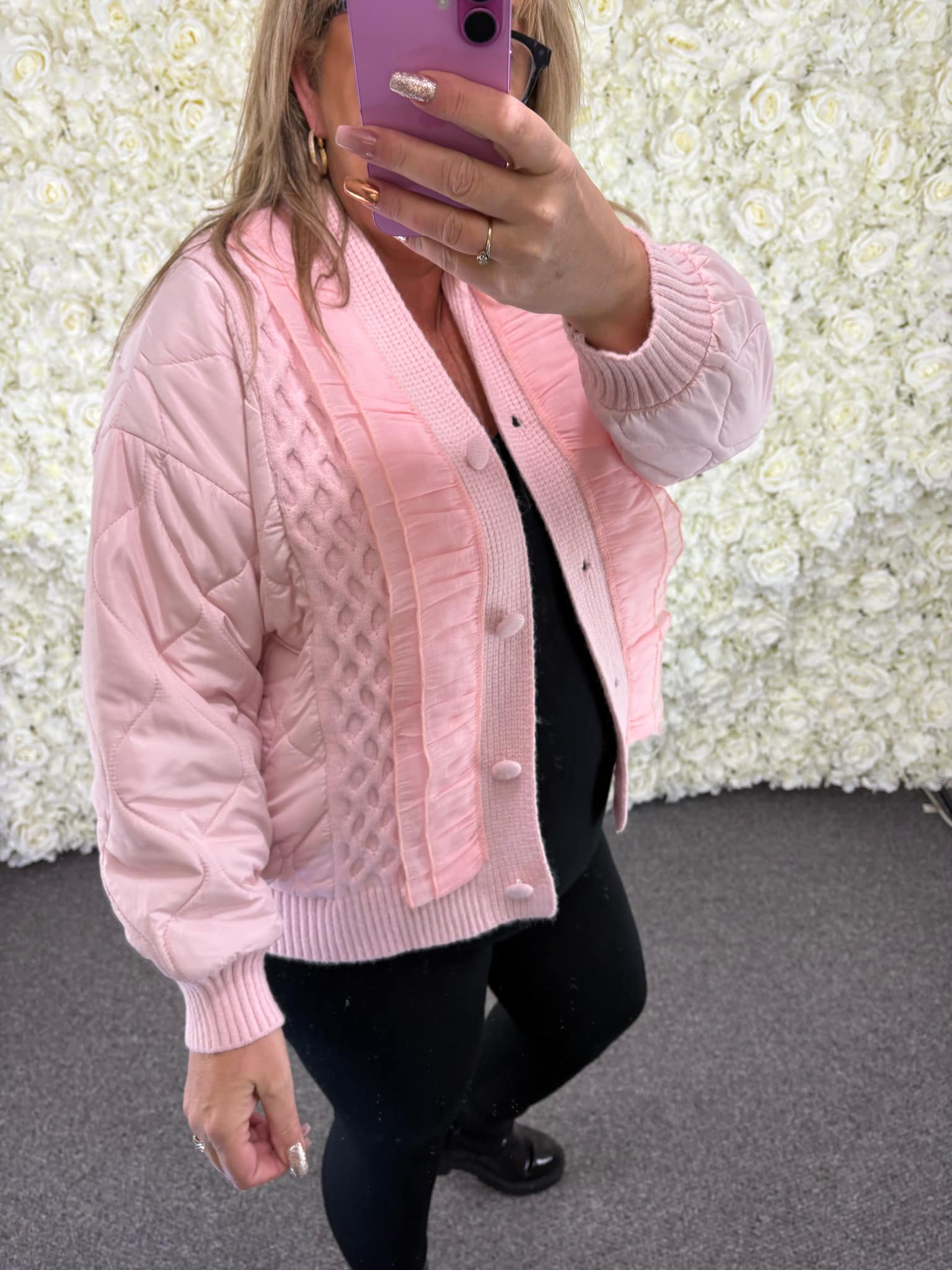 MARGO - Luxury Pink Frill Jacket 12 to 22