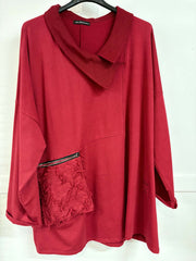 Kimberley - Raw Edge Sweatshirt 14 to 24