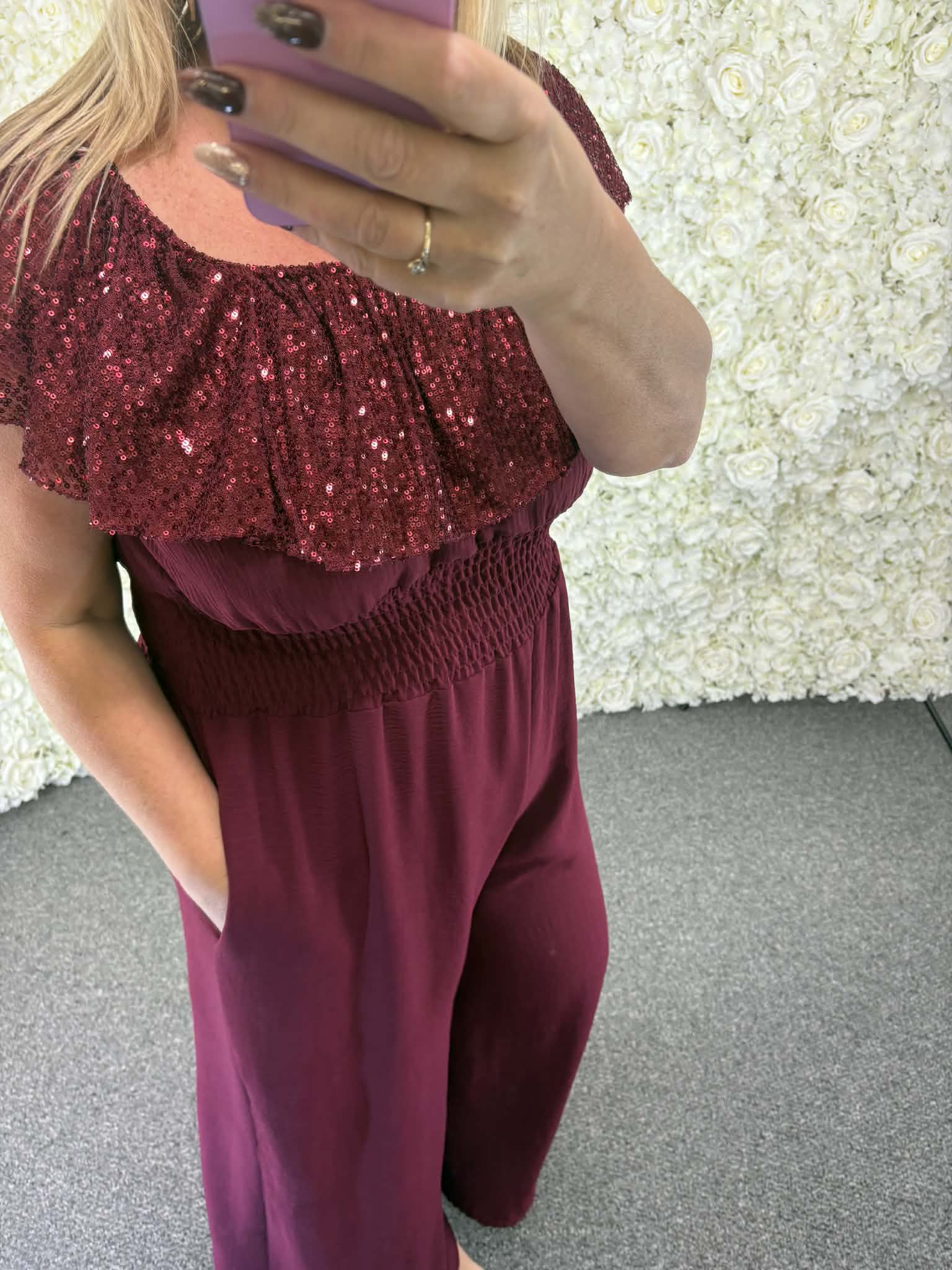 Viola - Sequin Jumpsuit 14 to 22