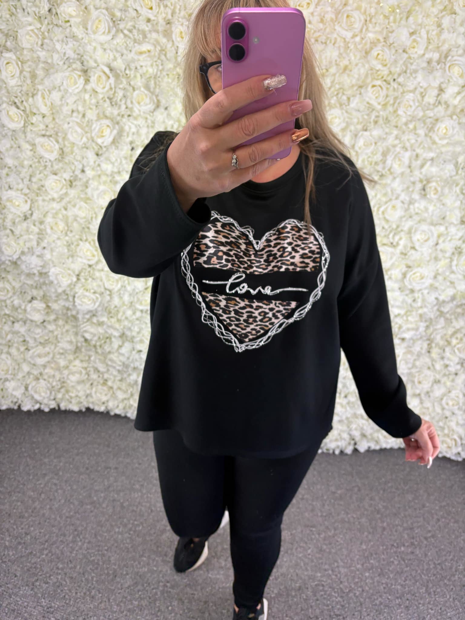 PIPER - Bling Heart Sweatshirt 12 to 22