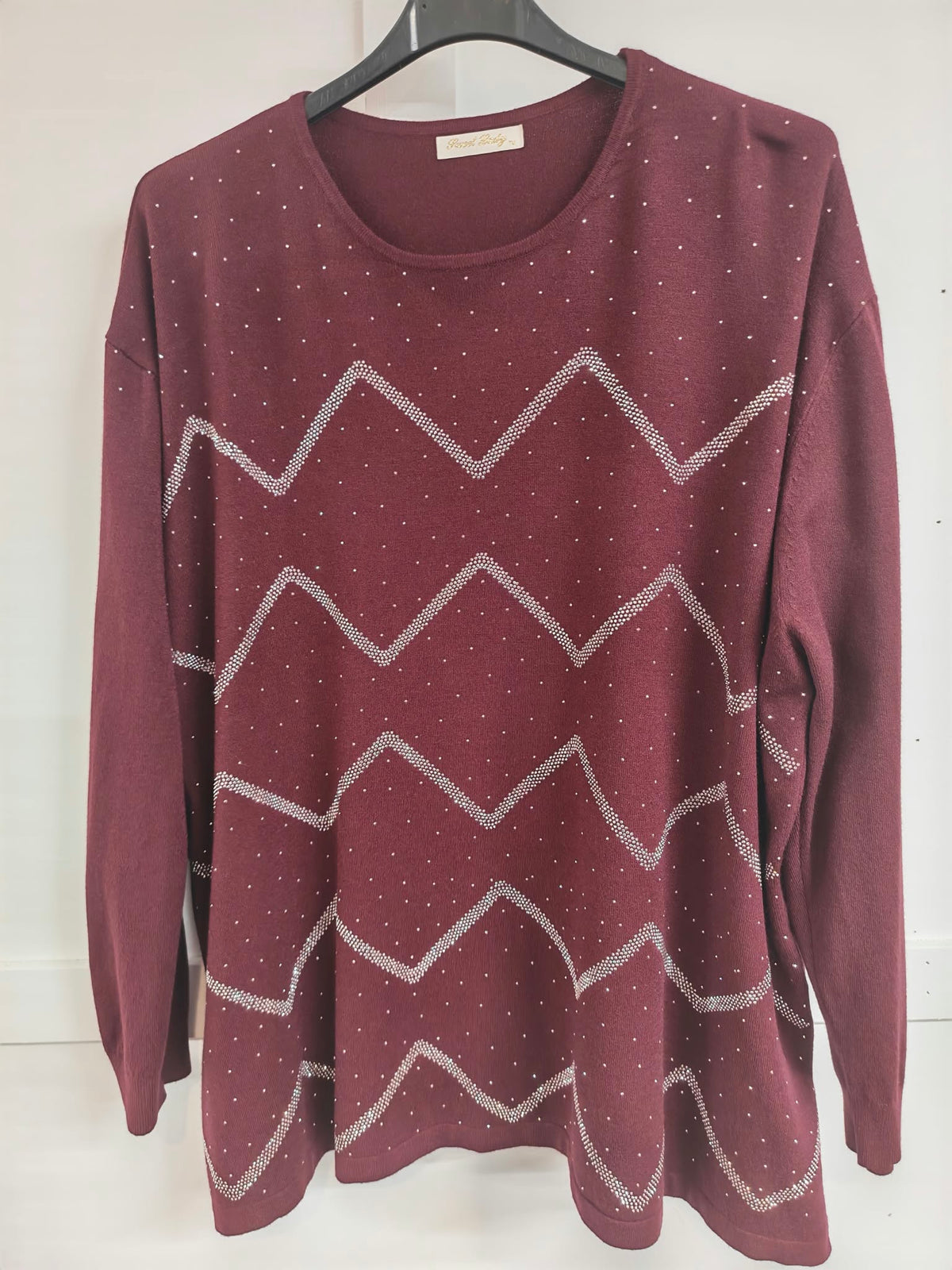 DELIA - Zig Zag Bling Jumper 14 to 24 - Jane's Boutique