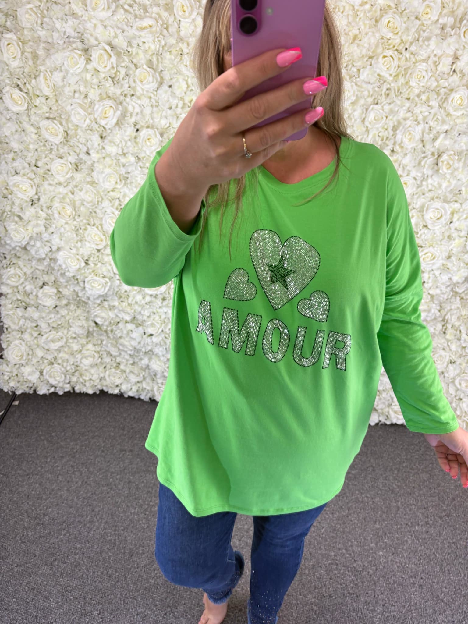 SOFIA - Bling Amour Heart Sweatshirt 12 to 24