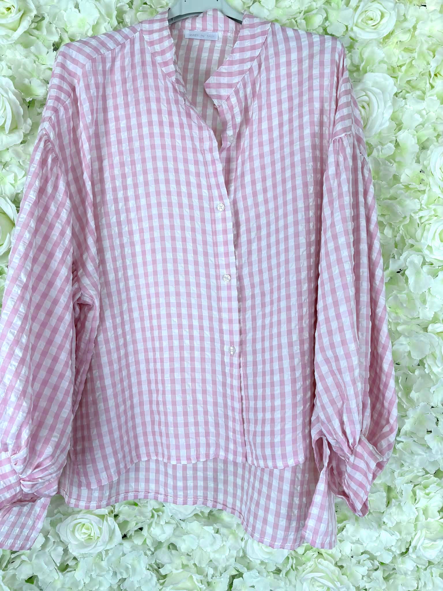 LILLIAN - Checked Blouse 16 to 24