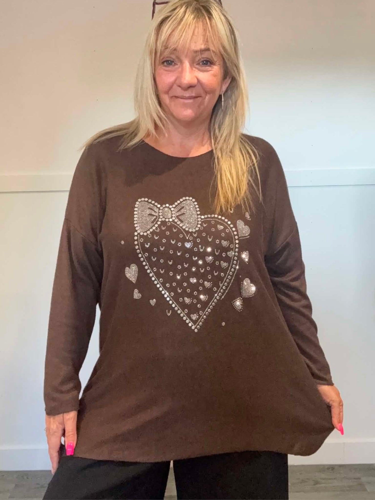 DONATA - Bling Fine Knit Jumper 14 to 24