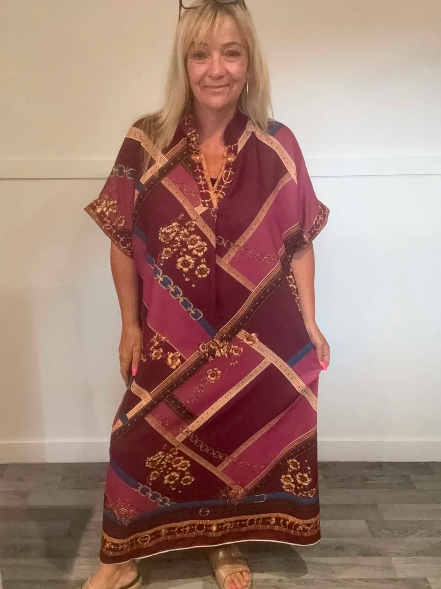 LEANNE - Patterned Shirt Dress 14 to 22