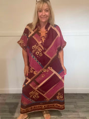 LEANNE - Patterned Shirt Dress 14 to 22