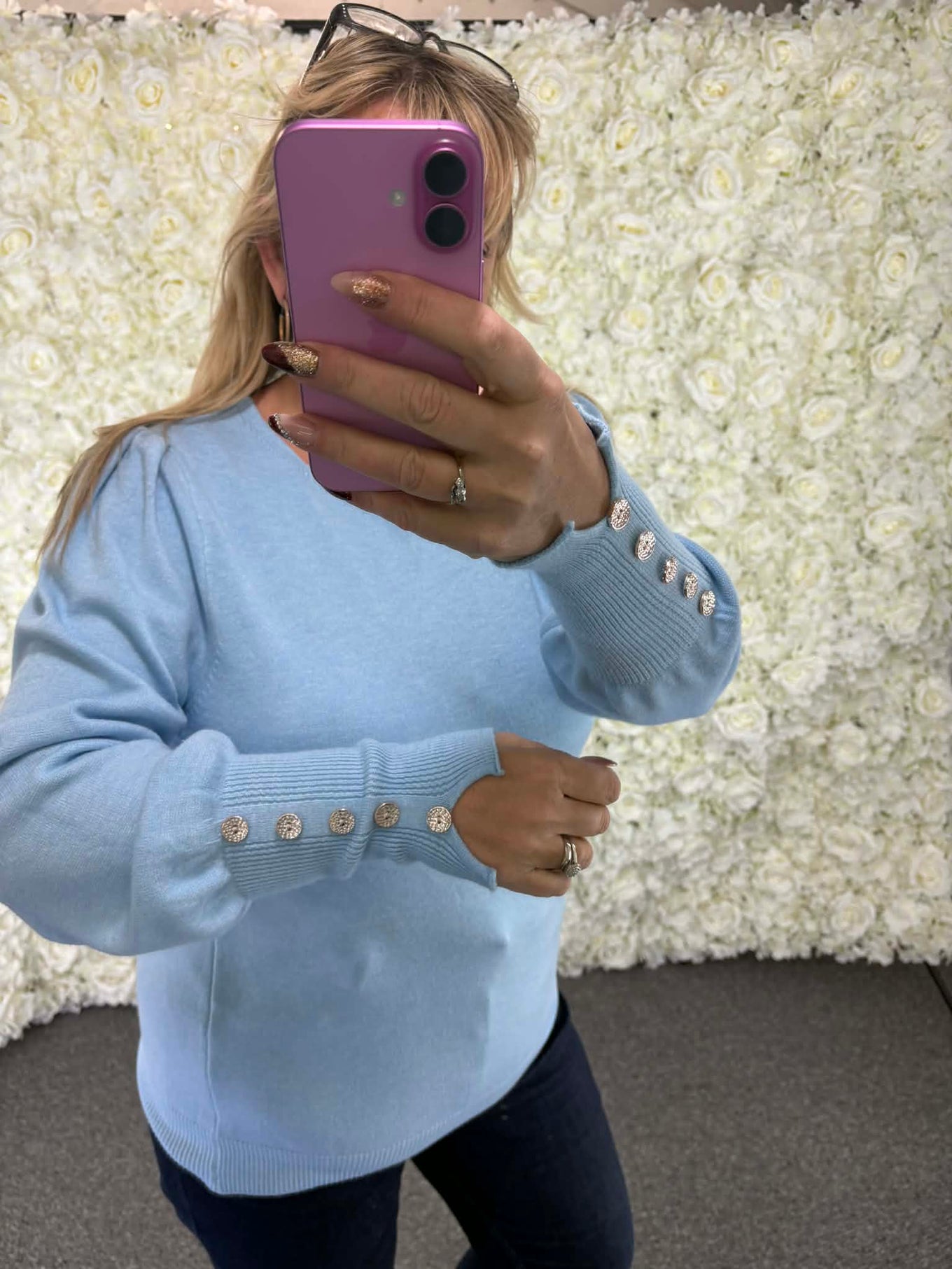 Ottie - Button Sleeve Jumper 12 to 22/24