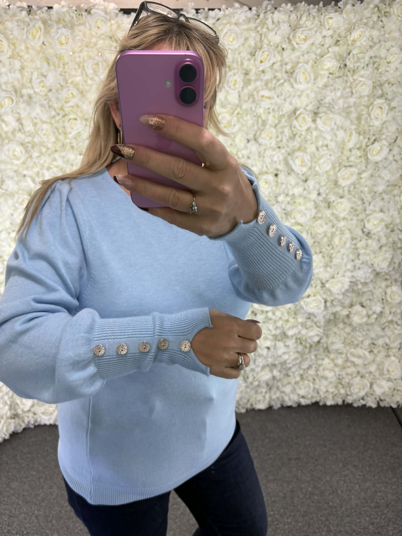 Ottie - Button Sleeve Jumper 12 to 22/24