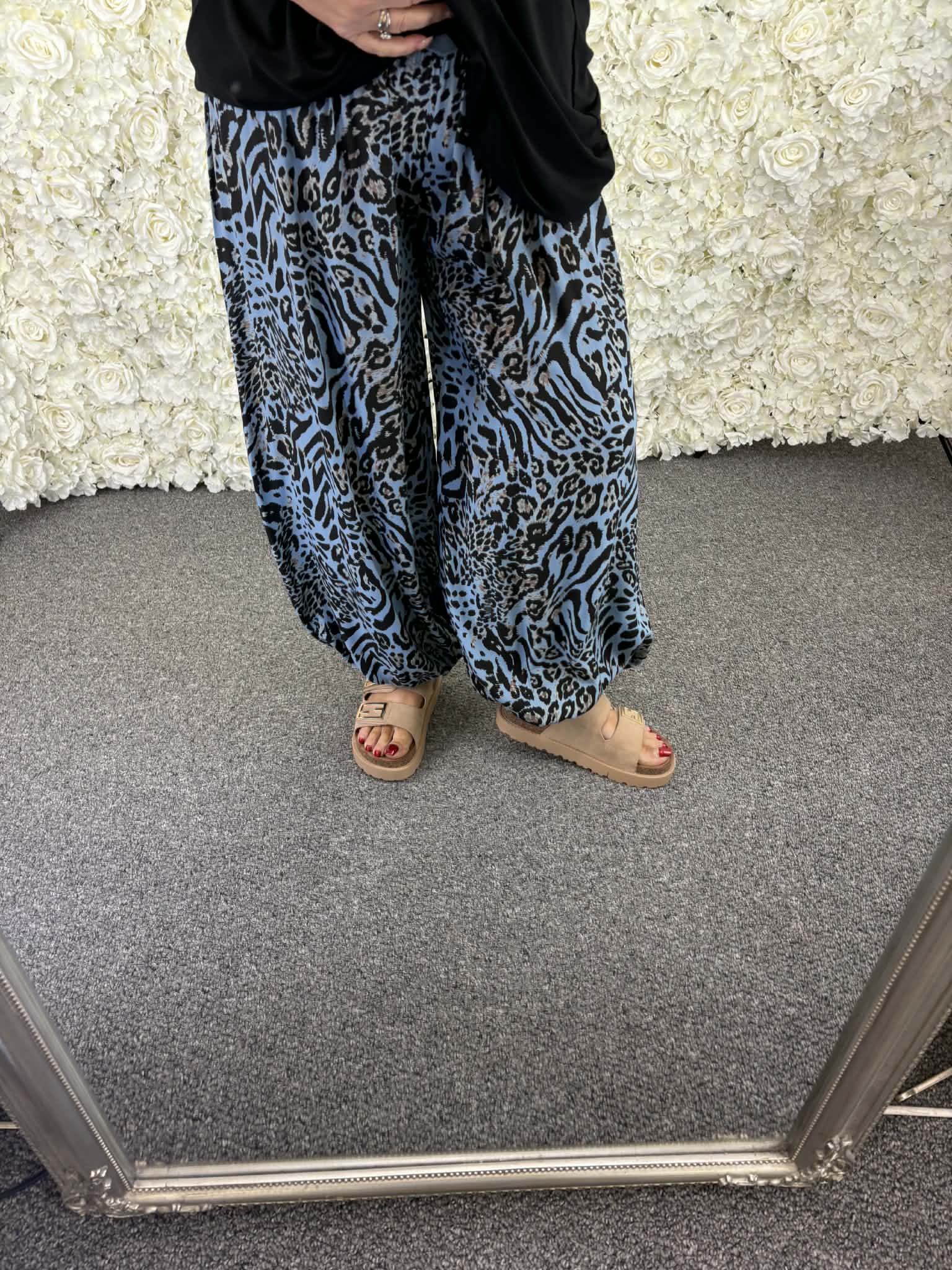 Dania - Animal Print Harem Trousers 12 to 24