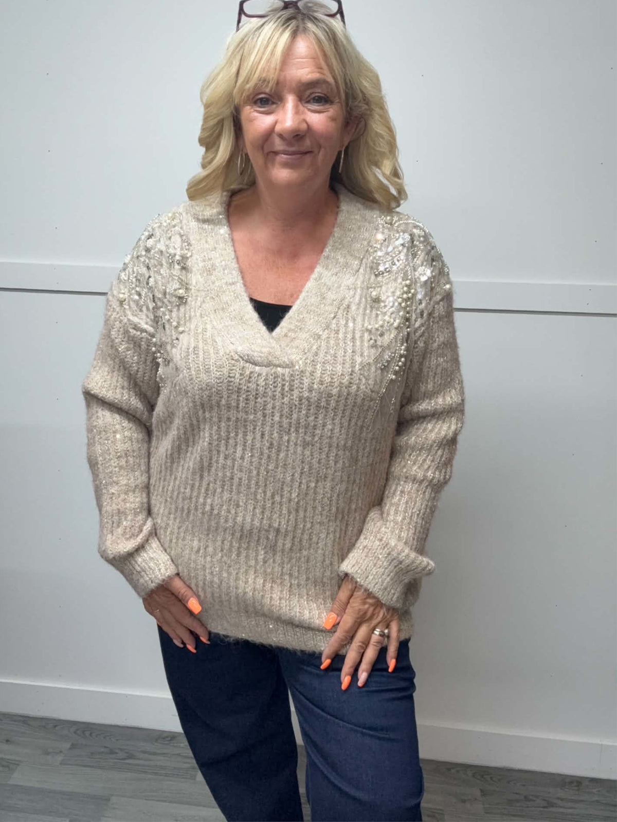 CHERIE - Bling Sequin Jumper 14 to 24