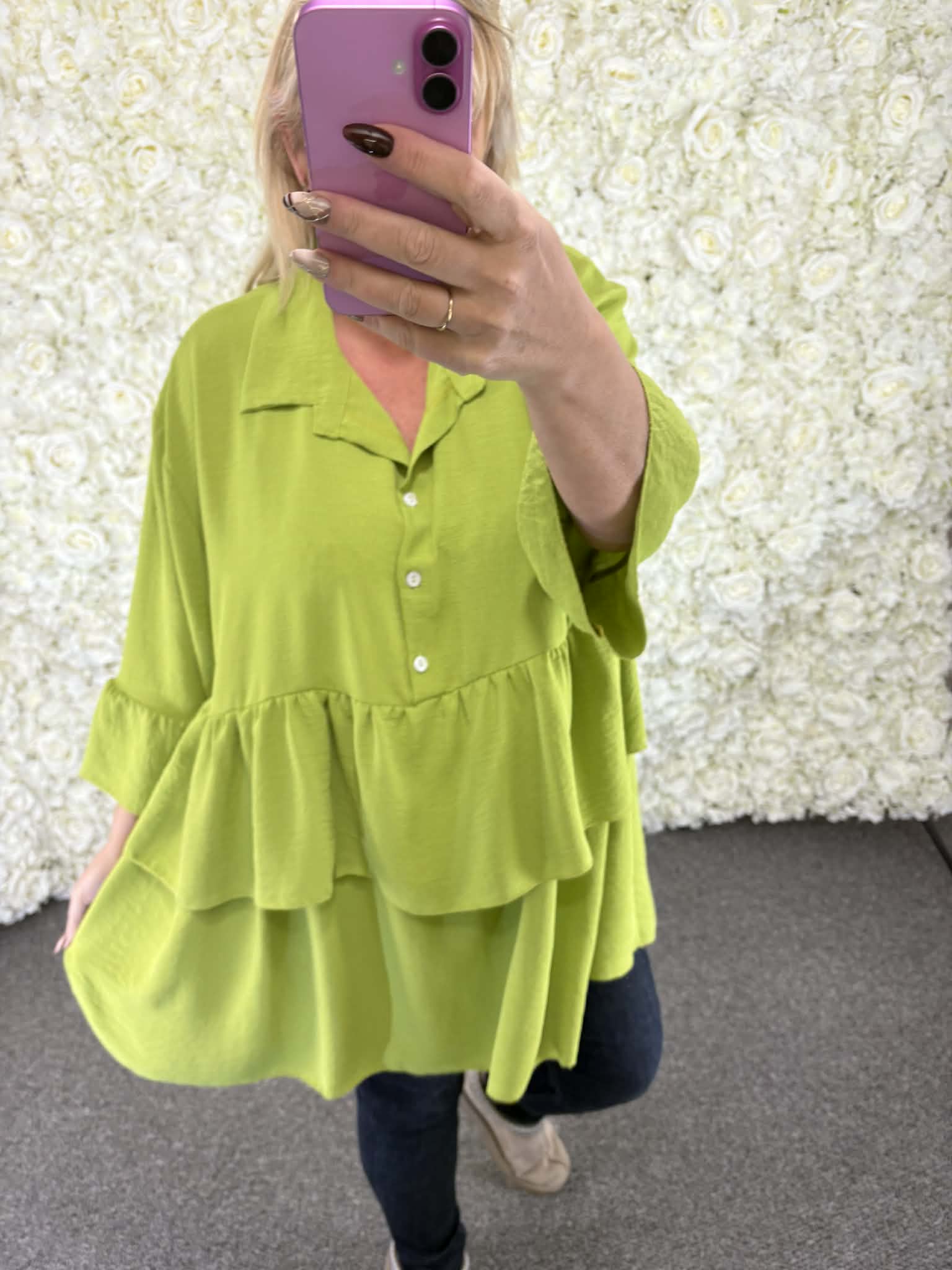 GWYN - Ruffle Blouse 16 to 24