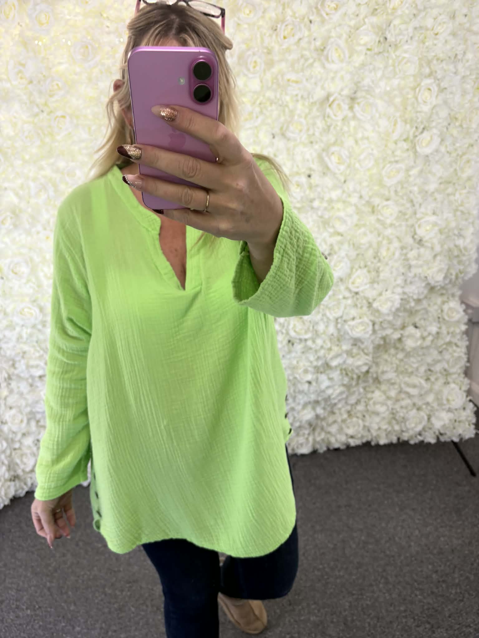 MARIE - Cheesecloth Cotton Shirt 16 to 24