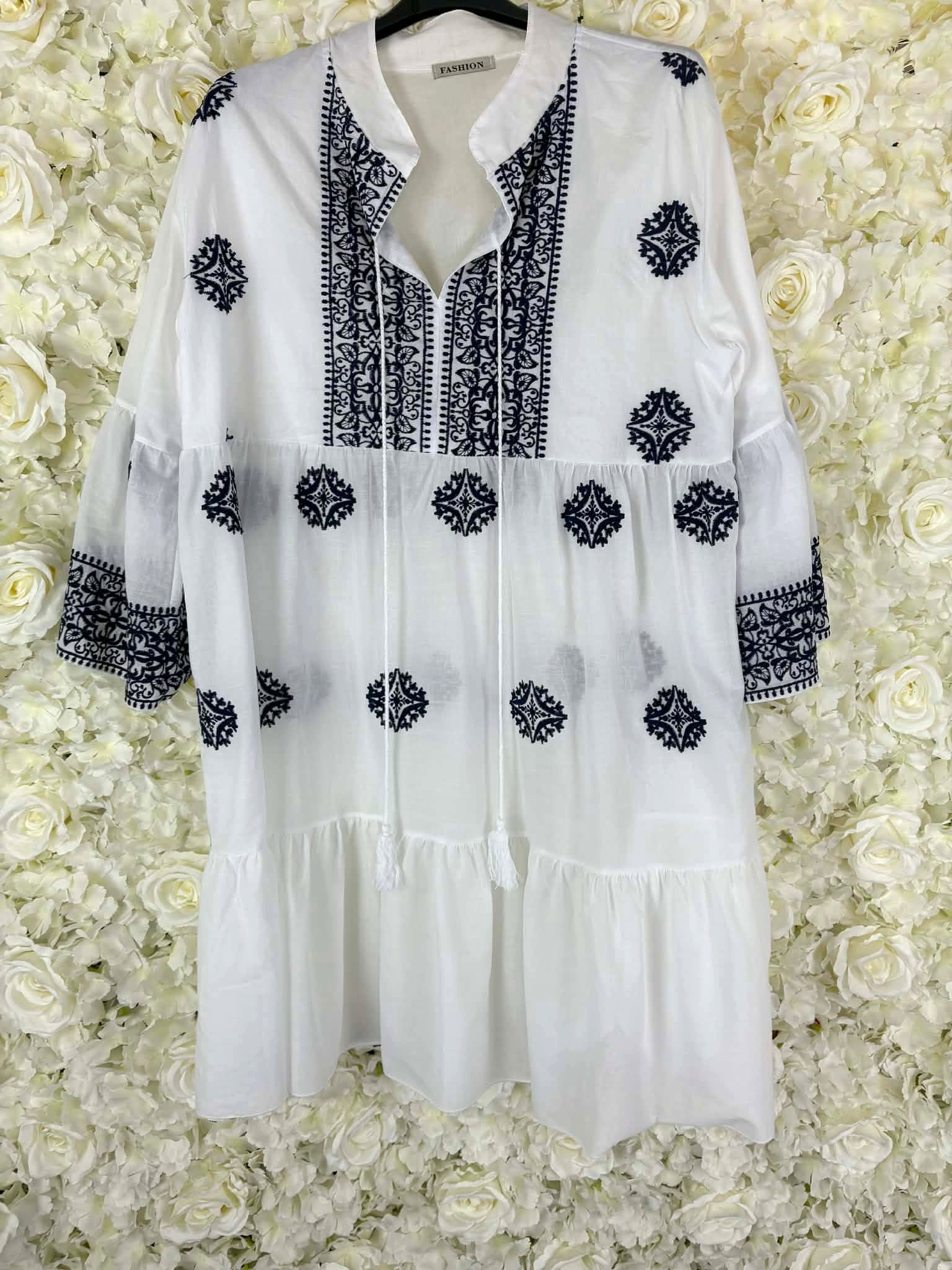ORIANA - Boho Smock Dress 14 to 20
