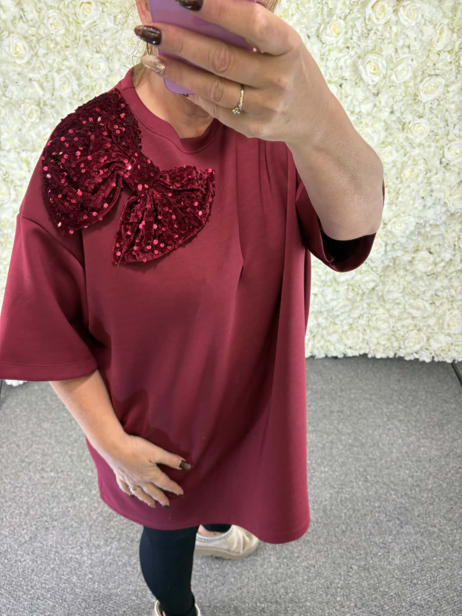 Laura - Sequin Bow top 16 to 24