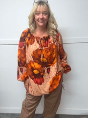 ELIZABETH - Floral Blouse 14 to 24