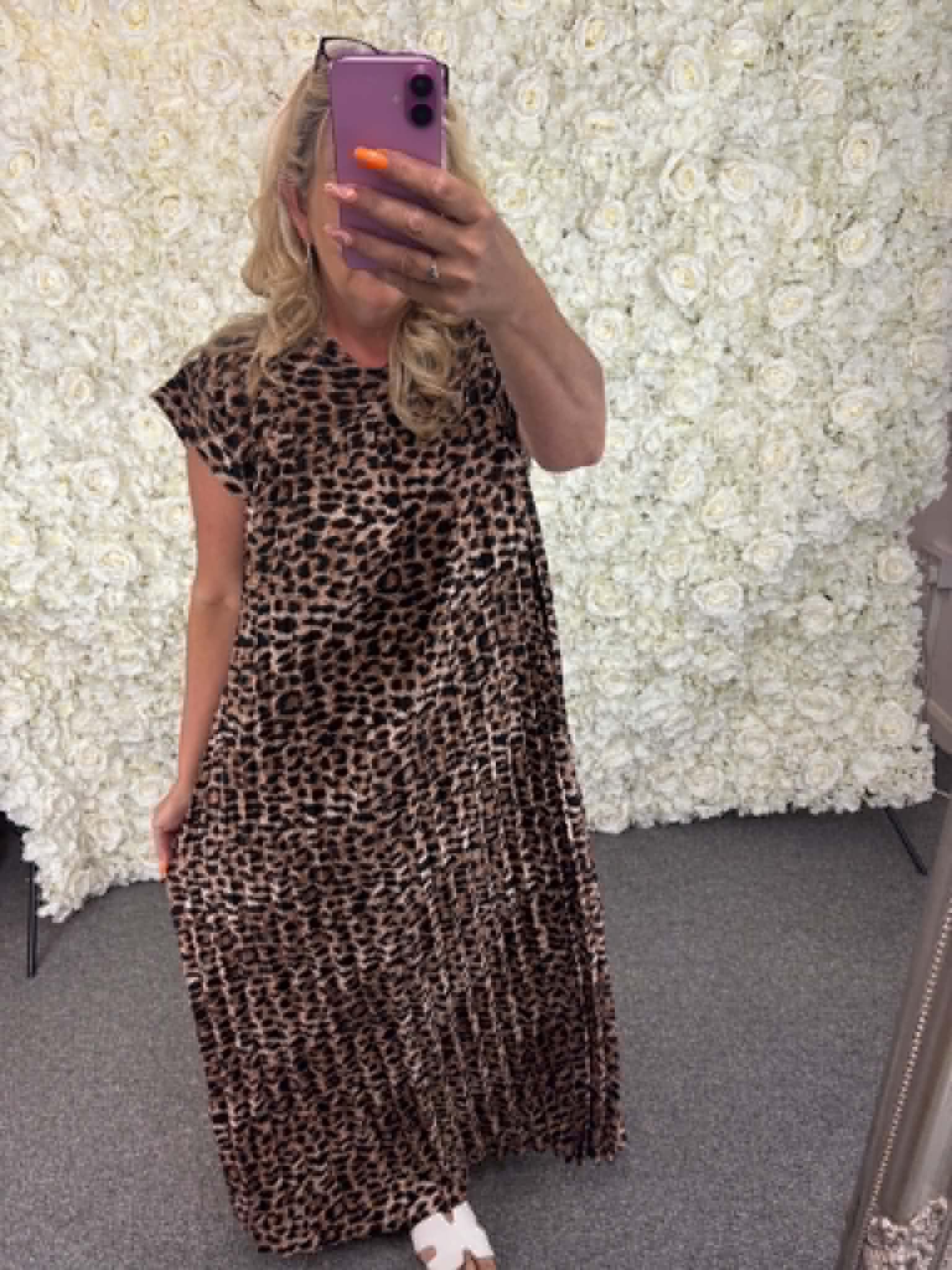 Shelby - Leopard Print Maxi Dress 14 to 24