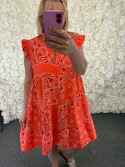 CHERIE - Patterned Smock Dress 12 to 20