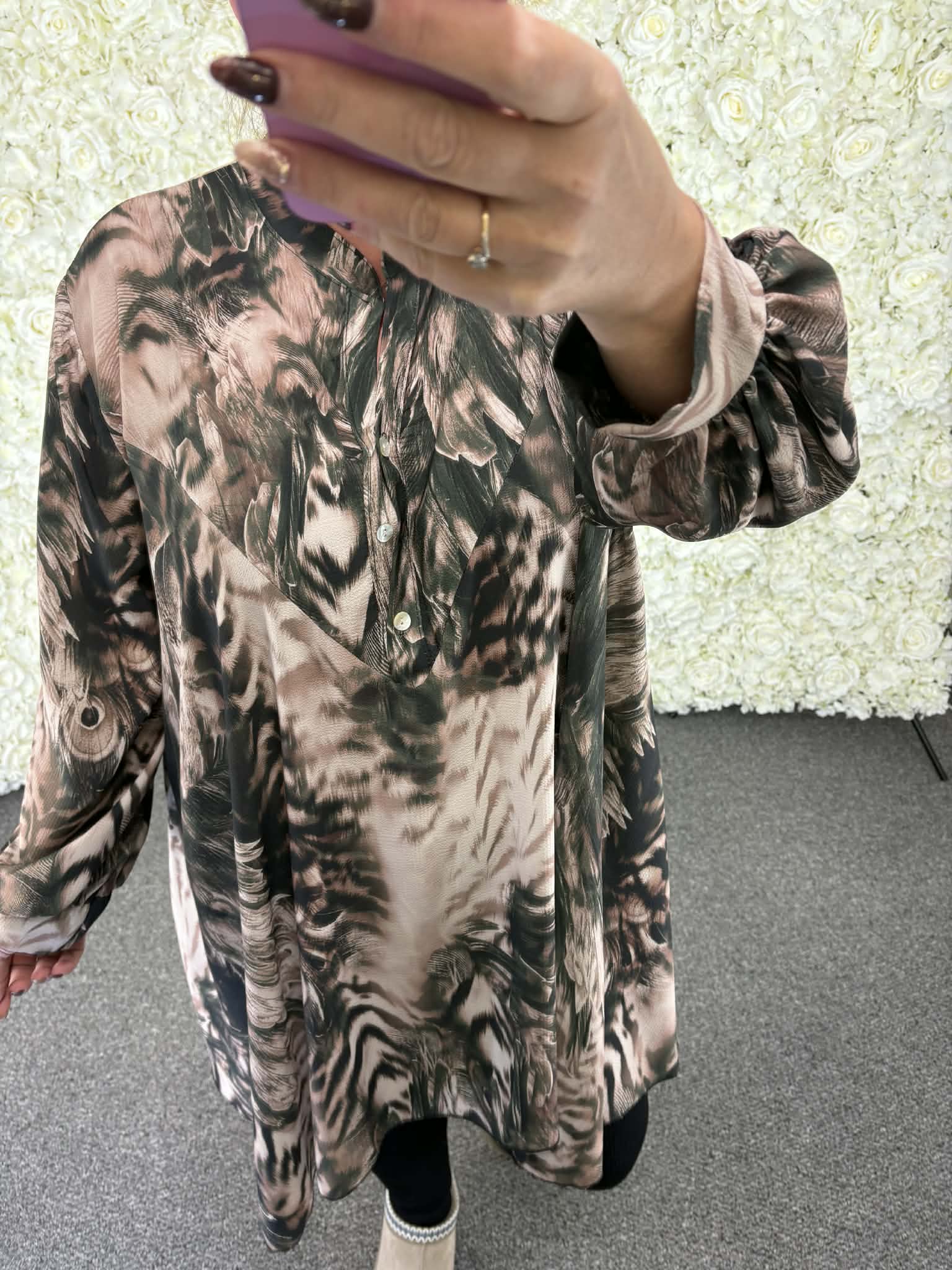 Heidi - Animal Print Blouse 16 to 24