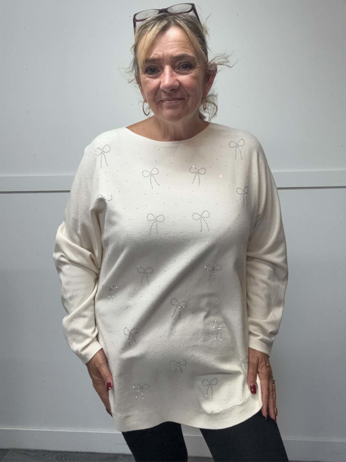 APRIL - Bling Bow Jumper 14 to 24