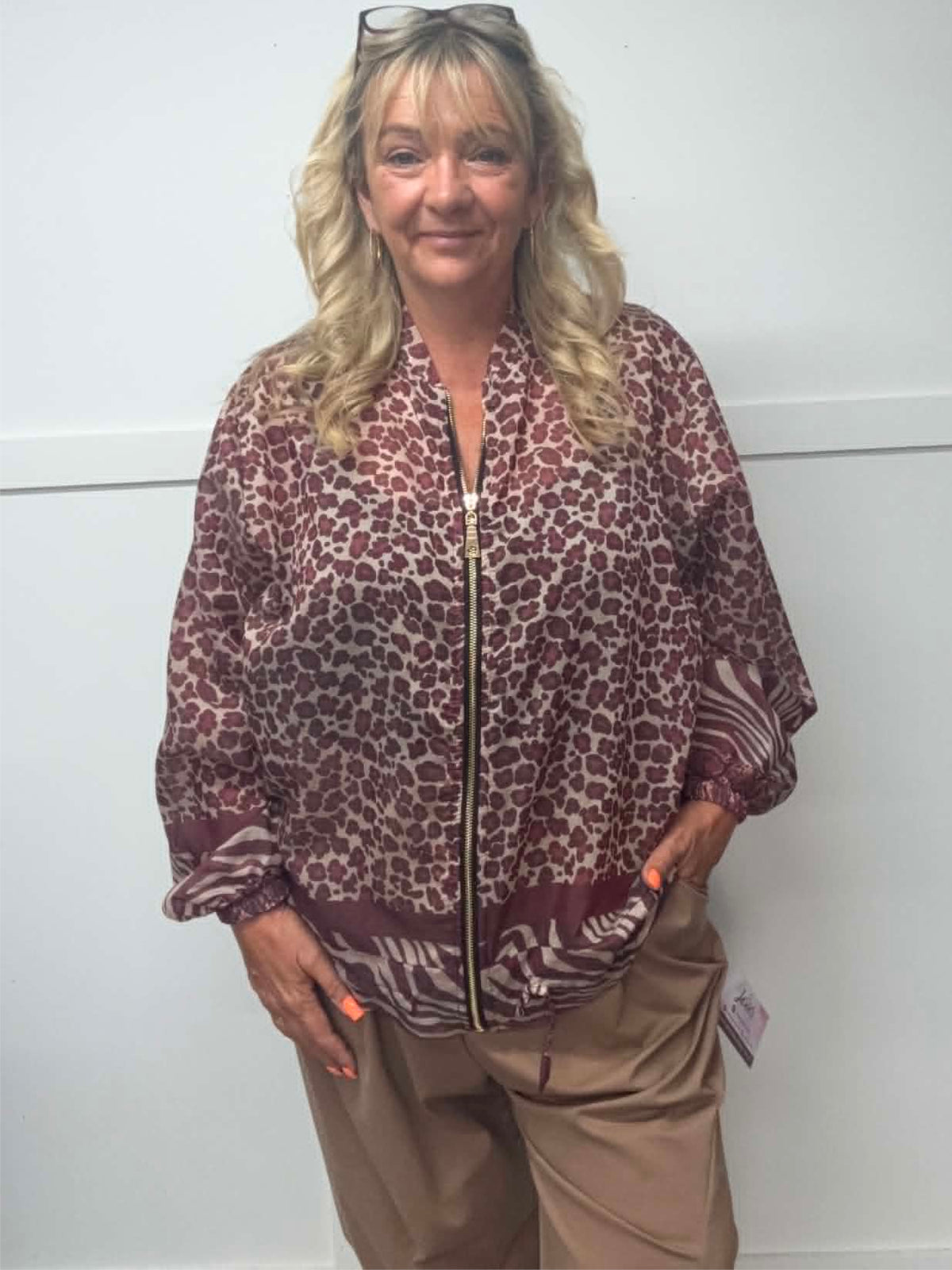 BECCA - Animal Print Bomber 14 to 22