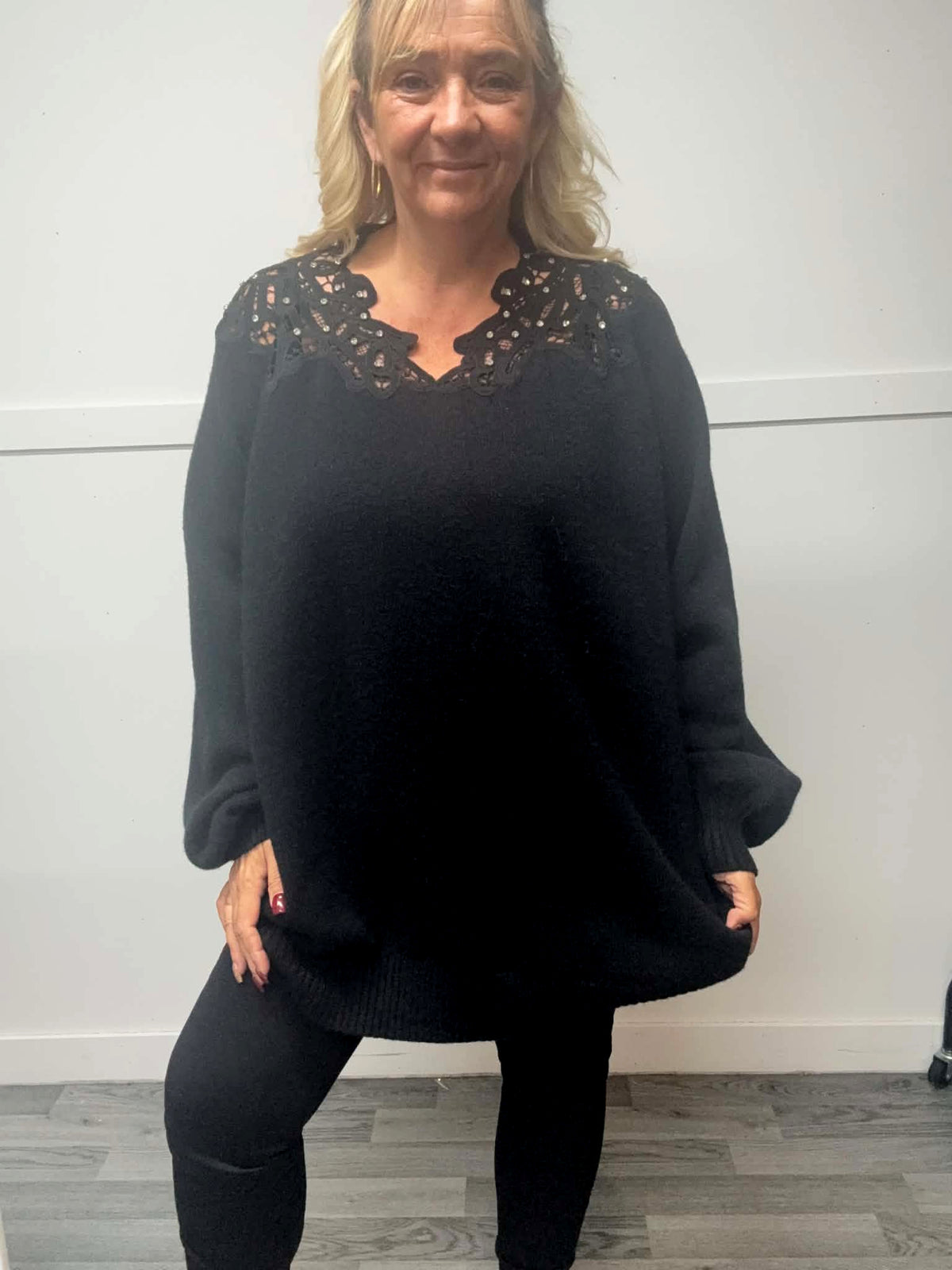ISLA - Bling & Crochet Jumper 14 to 24/26
