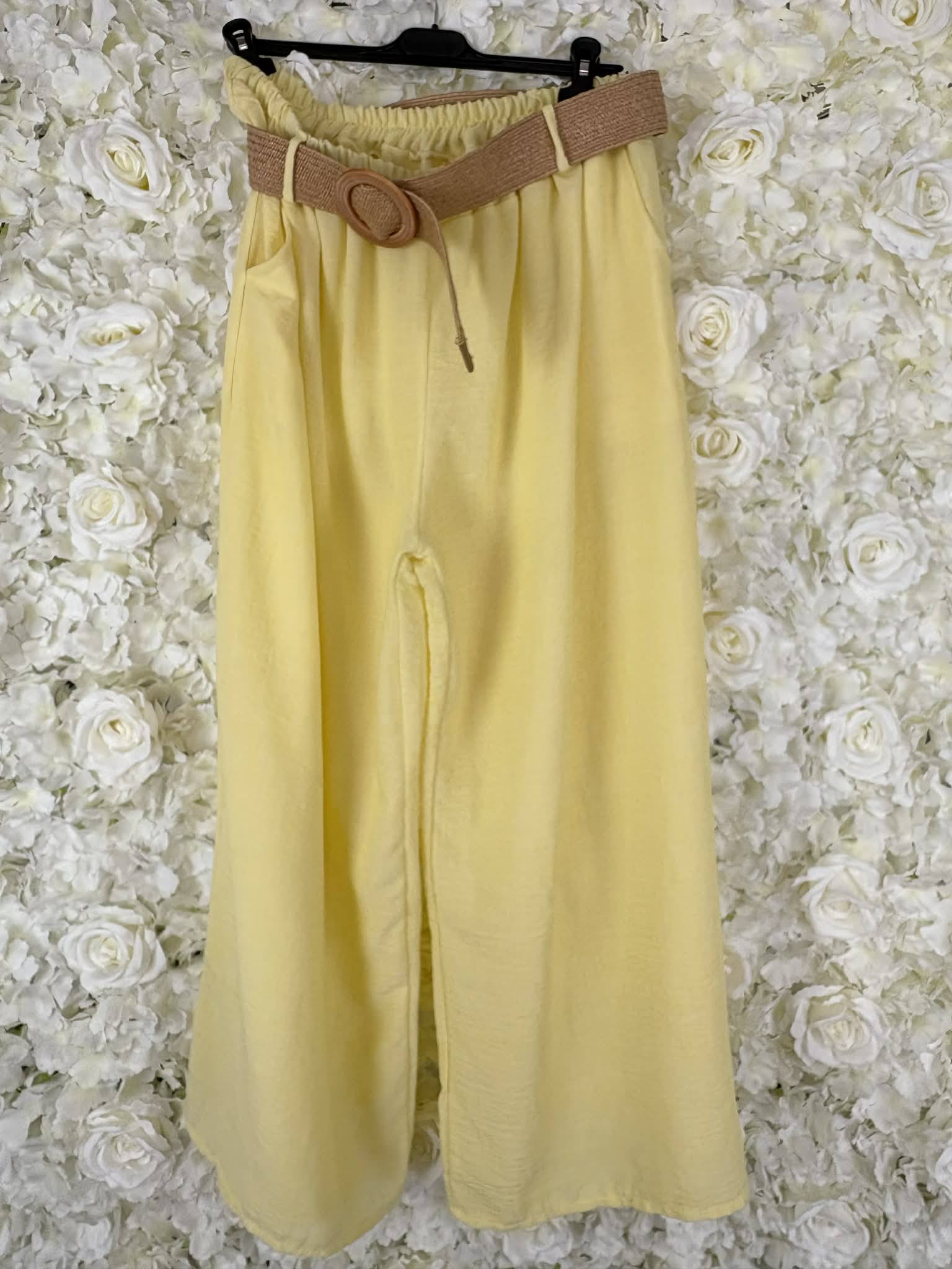 Sherry - Plain Belted  Trousers 16 to 24