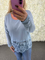 SABRINA - Lace Bottom Top 12 to 20/22