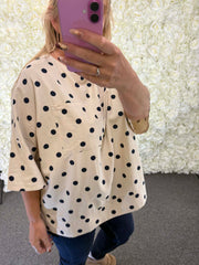 Monte -Polka Dot Blouse 14 to 24