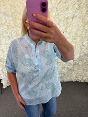 JETT - Checked Sparkle Blouse 12 to 18