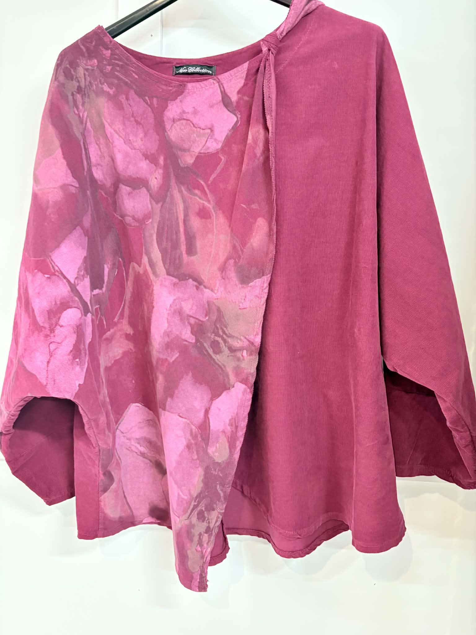 Kelly - Cord Floral Top 14 to 24