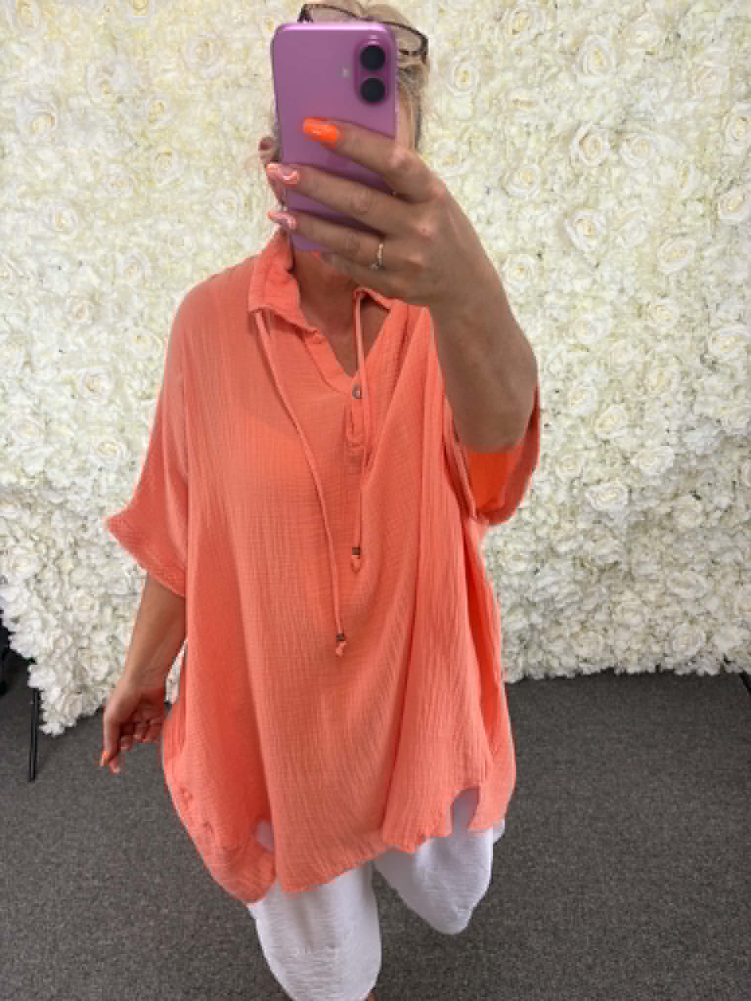 FEDERICA - Cheesecloth Blouse 16 to 24/26